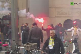 Liga Europy: Uliczna WOJNA kiboli na ulicach Amsterdamu przed meczem Ajax - Fenerbache! [WIDEO]