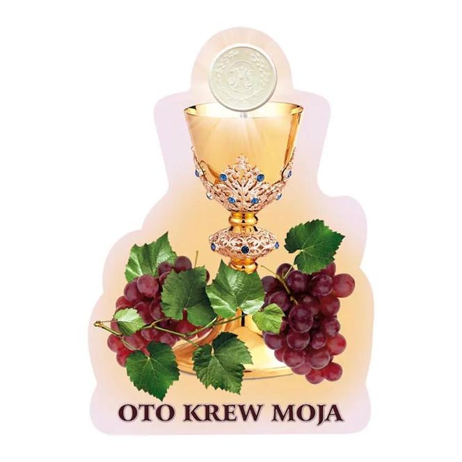Emblemat na Boże Ciało - dekoracja okienna Boskie Zakupy