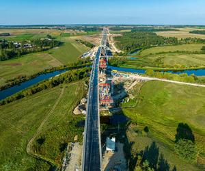 Obwodnica Łomży - plac budowy w sierpniu 2024