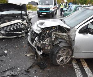 Wypadek w Podzamczu. Zderzyły się trzy auta