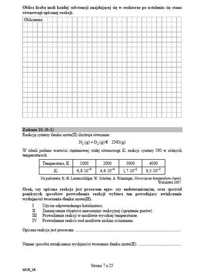 Matura próbna 2020 chemia
