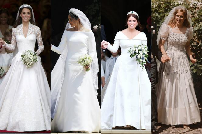 Księżne i księżniczki w sukniach ślubnych