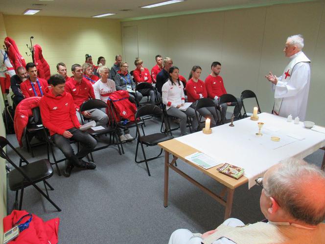 Msza święta dla polskich sportowców w Pjongczangu