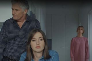 M jak miłość, odcinek 1819: Ania (Alina Szczegielniak), Stryj Erwin (Andrzej Dopierała), Kama (Michalina Sosna)