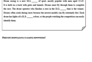 Egzamin ósmoklasisty 2019- język angielski arkusz