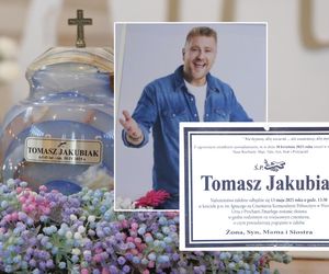 Kościół utonął w kwiatach i kolorach na pogrzebie Tomasza Jakubiaka. Żona tak pięknie go pożegnała