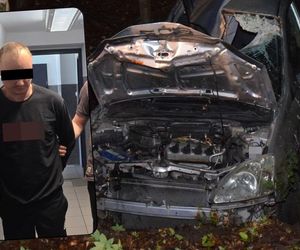Młoda kobieta konała obok wraku. Kierowca uciekł do lasu