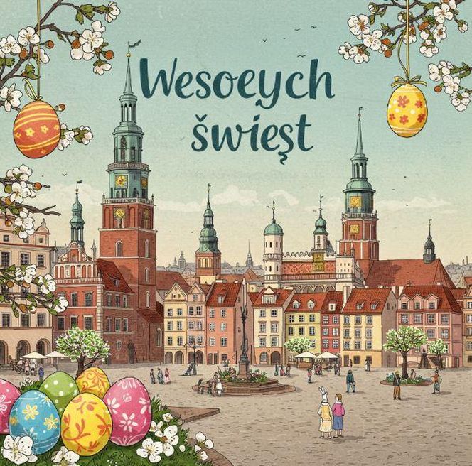 Kartki wielkonocne wygenerowane przez AI