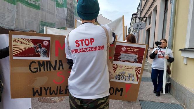 Protest przeciw CPK w Zamościu