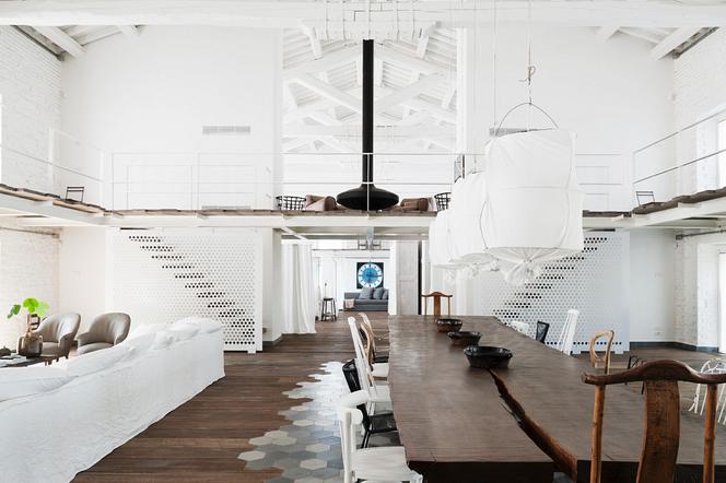 Klimatyczny loft: część dzienna