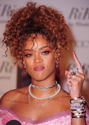 Rihanna na premierze perfum RiRi