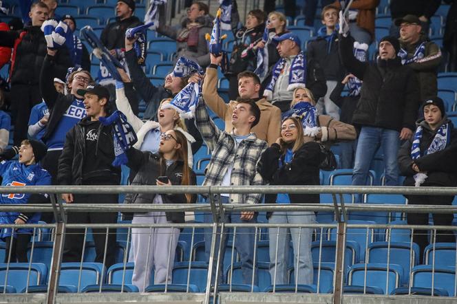 Kibice na meczu Lech Poznań - Ruch Chorzów