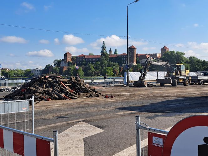 Remont mostu Grunwaldzkiego w Krakowie