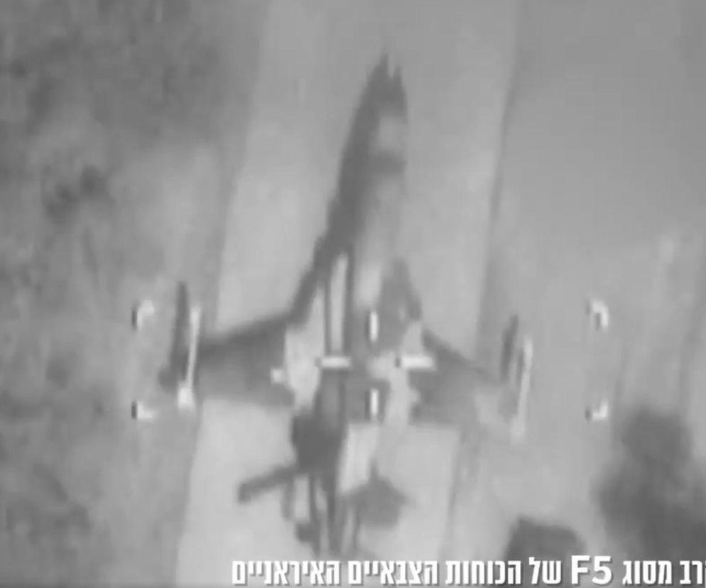 Samolot F-5 Iranu zniszczony przez Izrael 