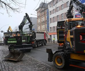 Ulica Zwycięstwa w Koszalinie zamknięta