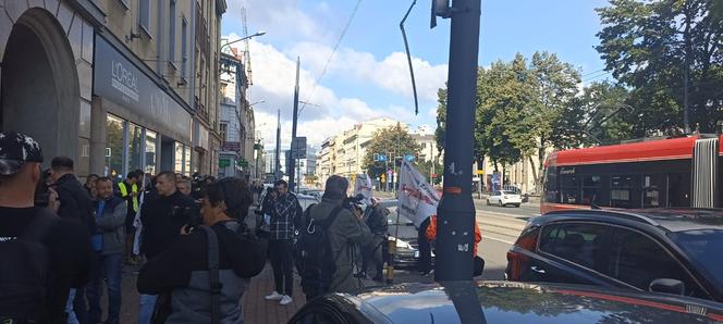 Protest górników w Katowicach w sprawie taniego węgla