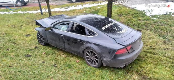 Policyjny pościg za Audi. Ucieczka obywatela Estonii zakończyła się w centrum Orzesza 