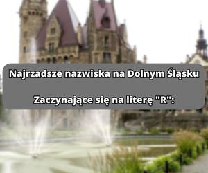 Najrzadsze nazwiska na literę R: