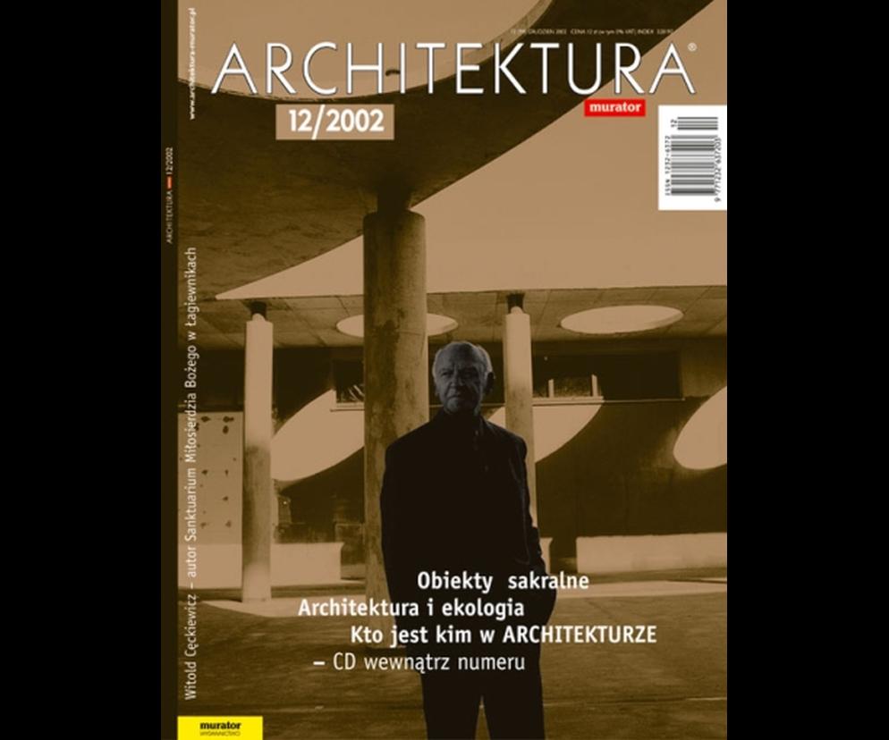Okładka Miesięcznik Architektura 12/2002