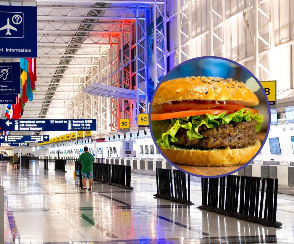 Burger Drwala na lotnisku