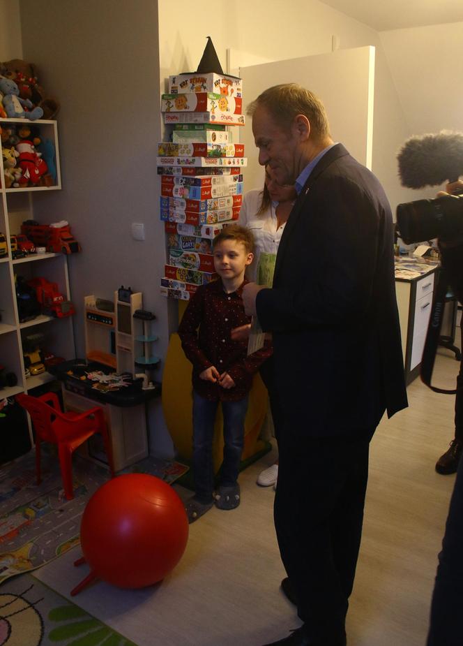 Donald Tusk odwiedził 7-letniego Jasia