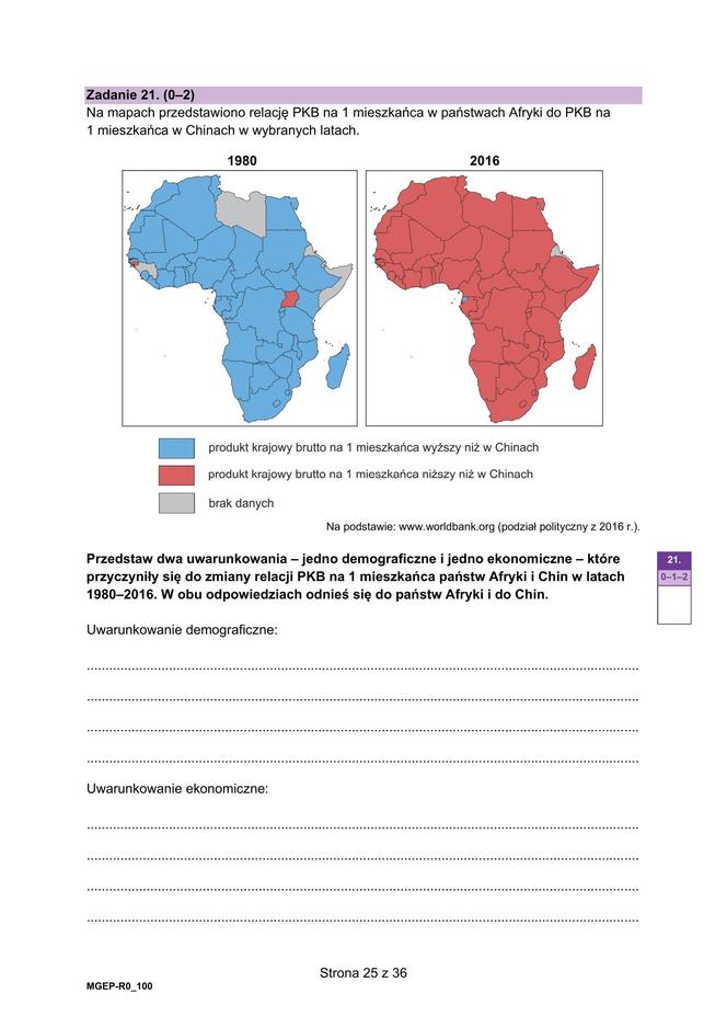 Matura rozszerzona geografia 2024 - ARKUSZE CKE