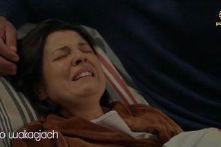 Pierwsza miłość nowy sezon po wakacjach. Kinga (Aleksandra Zienkiewicz), Janek (Maciej Mikołajczyk)