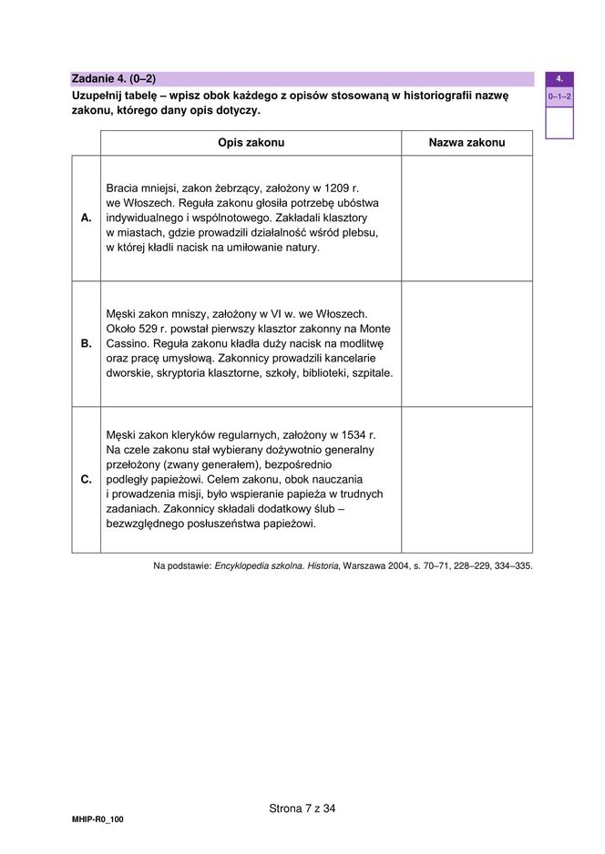 Matura historia 2025: Odpowiedzi i arkusze CKE [19.05.2025] nowa formuła 2023	