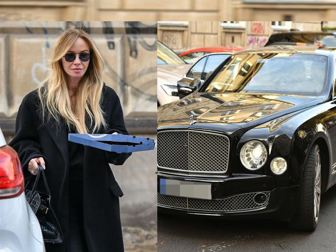 Joanna Przetakiewicz Bantleyem po pizzę