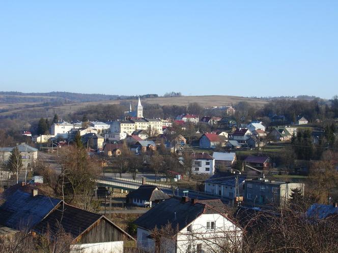 Widok na Birczę w powiecie przemyskim 