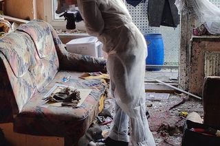 Głubczyce. Wybuch pocisku artyleryjskiego w mieszkaniu