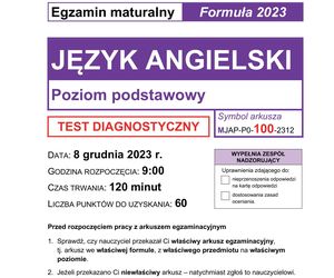 Matura próbna 2024: angielski. Arkusze CKE i odpowiedzi. Poziom podstawowy [Formuła 2023]