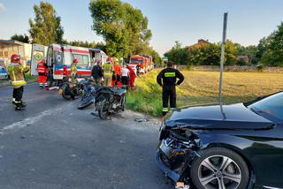 Lipie. Wjechał w motocyklistę, drugi nie zdążył wyhamować