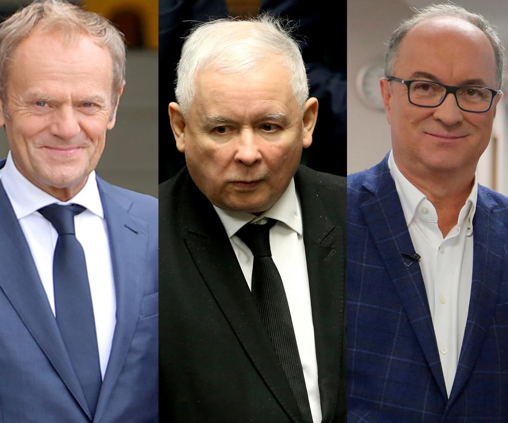 Donald Tusk, Jarosław Kaczyński, Włodzimierz Czarzasty