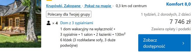 Domki Zakopane