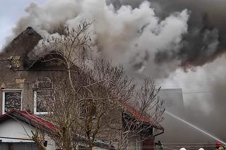 Pożar domu wielorodzinnego w Miłomłynie