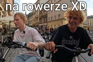 Ed Sheeran zwiedza Wrocław na rowerze. Fani przecierają oczy ze zdumienia!