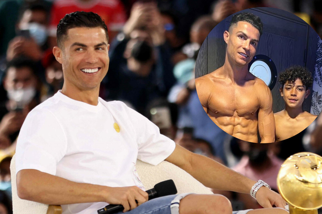 Syn Cristiano Ronaldo pokazuje muskulaturę. Internauci są zachwyceni