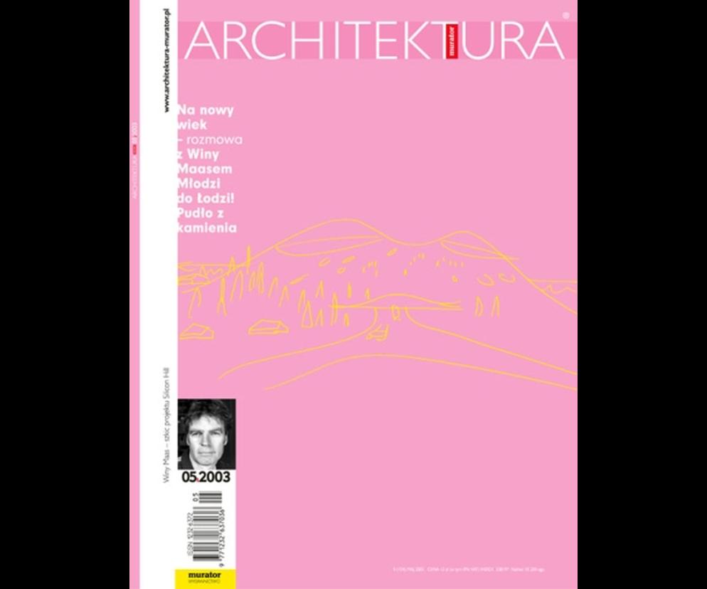 Okładka Miesięcznik Architektura 05/2003