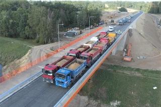 Budowa mostu w Milsku