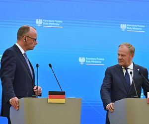 Premier Donald Tusk oraz kanclerz Niemiec Friedrich Merz 