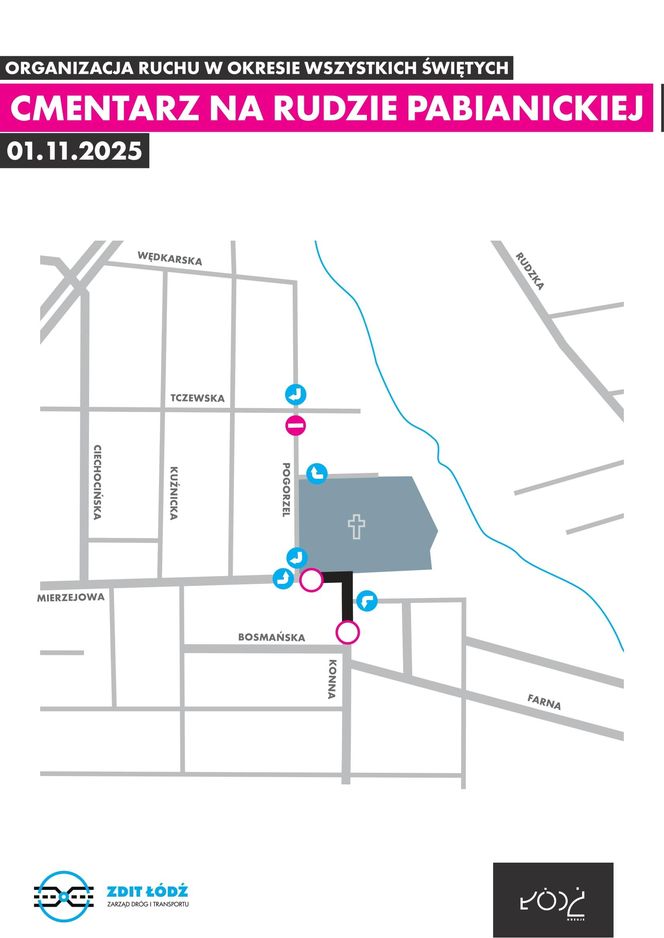 Jak dojechać na łódzkie cmentarze. Wszystkich Świętych 2025