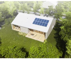 Dom mieszkalny jednorodzinny parterowy zaprojektowany w technologii tradycyjnej o powierzchni użytkowej 120 m²