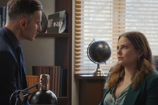 M jak miłość, odcinek 1868: Anita (Melania Grzesiewicz), Kamil (Marcin Bosak)