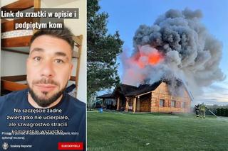 Szalony Reporter prosi o pomoc dla szwagierki! Ola i Mateusz stracili wszystko w ogromnym pożarze pod Lipskiem [ZDJĘCIA]