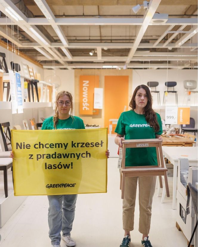 Protest Greenpeace w Jankach 16.09.2025