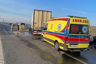 Śląskie: Wypadek na A1. Kobieta trafiła do szpitala. Gigantyczny korek