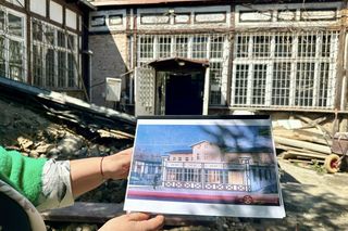 Cafe Halbe Alle przy Al. Zwycięstwa w Gdańsku - finał remontu