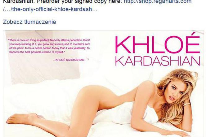 Khloe Kardashian - okładka książki