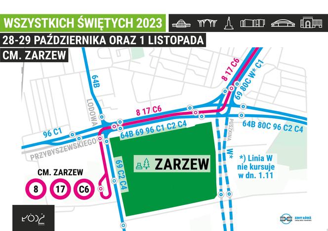 Wszystkich Świętych 2023. Jak dojechać na łódzkie cmentarze?